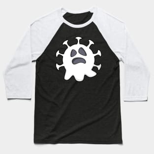 Coronavirus Ghost, Halloween Baseball T-Shirt